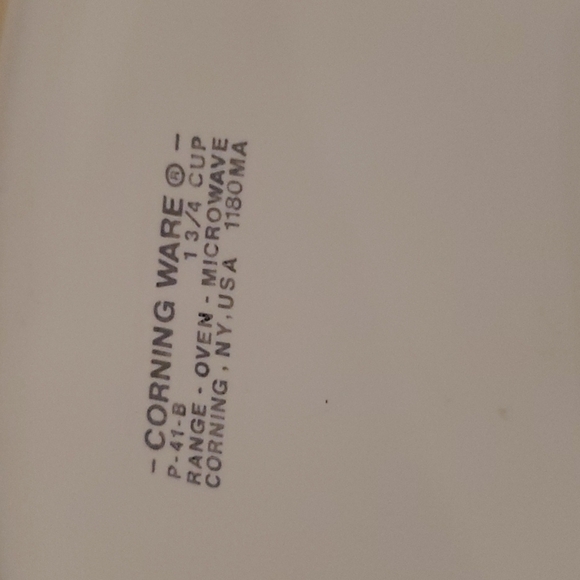 Vintage 1 3/4 cup Corning Ware Blue Sunflowers Dish - Picture 2 of 3